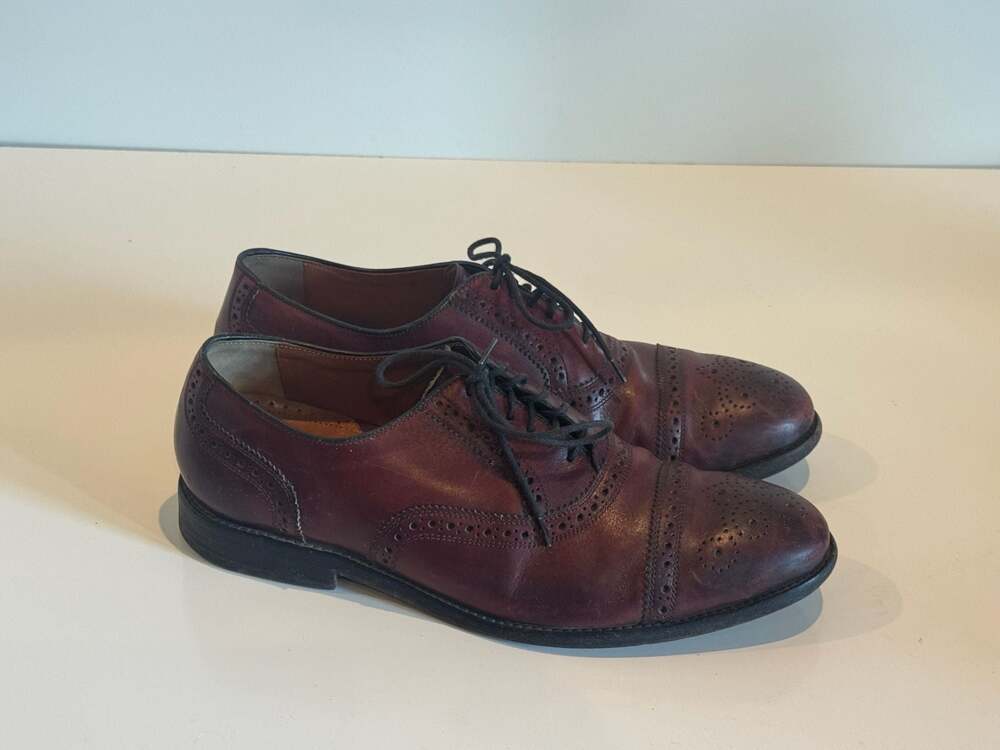 Cole Haan American Classics Kneeland Oxford Burgundy Leather Men's Shoes 10D